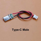 5pcs USB Adapter Cable PH2.0mm Terminal Micro USB Jack Type-C Charging Port 2P Strip Line Of Solder Joint Male Female Connector