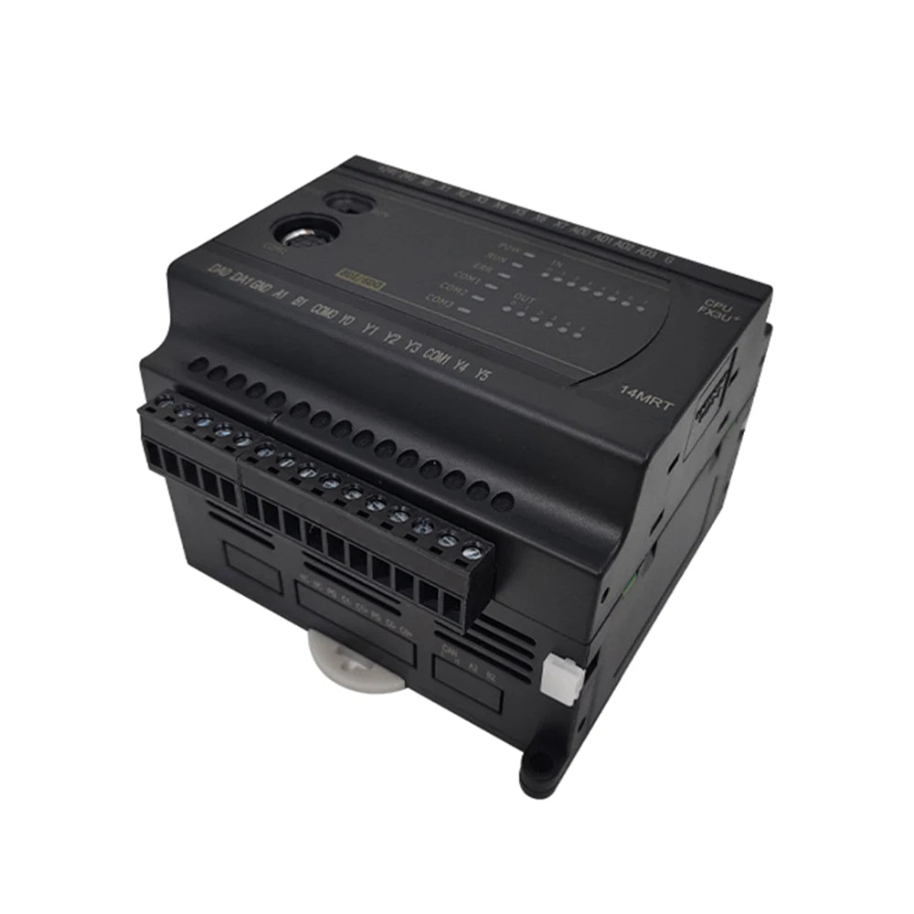 SEEKU FX3U 14/20 MR/MT/MRT 6CH analog in 0-10V or 0-20ma 4CH NTC 2DA RTC 2CH RS485 MODBUS Weight