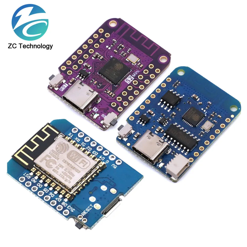 D1 S2 Mini ESP8266 ESP-12 ESP-12F CH340G CH340 V2 USB WeMos WIFI Development Board D1 Mini NodeMCU Lua IOT Board 3.3V With Pins