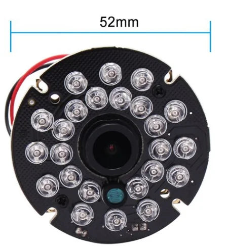 ELP 850nm / 940nm Night Vision Infrared Light 5V 24pcs IR LED Board for CCTV Surveillance USB Camera