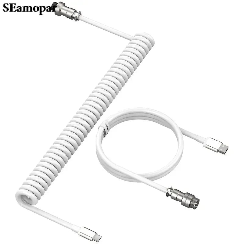 Keyboard Cable GX12 USB2.0 Aviation Connector Wires For Pc Data Cable Type C Computer Hardware Interface Accessories