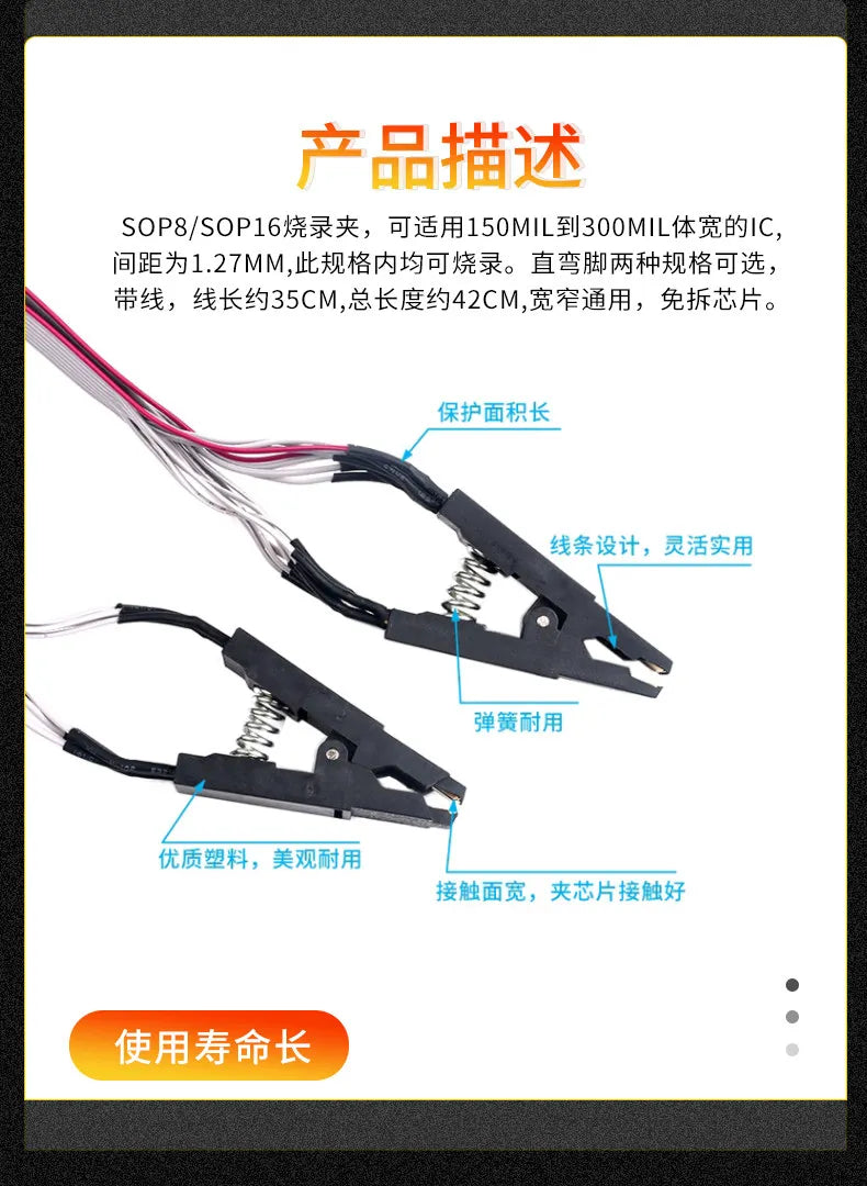 CH341A/B Programmer Adapter+SOP8 Clip+SOIC8 Adapter with Cable+1.8V Adapter CH341A EEPROM Flash BIOS USB Programmer ZIF Adapter