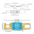 1/5/10pcs ANL U-Shaped Stud Car Fuses Mini Car Stereo Audio AFS Fuse 20A 30A 40A 50A 60A 70A 80A 100A 125A 150A 32V Auto Fuse