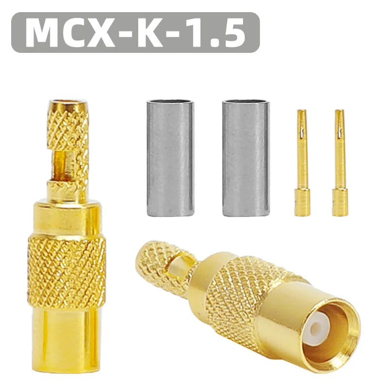 RF Coaxial Connector MMCX-JB2 Crimping RG316 174 MCX-J-1.5 Male MCX-K-1.5 Female Adapter