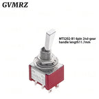 2PCS Flat Handle 6mm Panel Mount Mini Toggle Switch 3/6Pin 2/3 Positions ON OFF ON Locking Momentary RC Model Remote Controlller