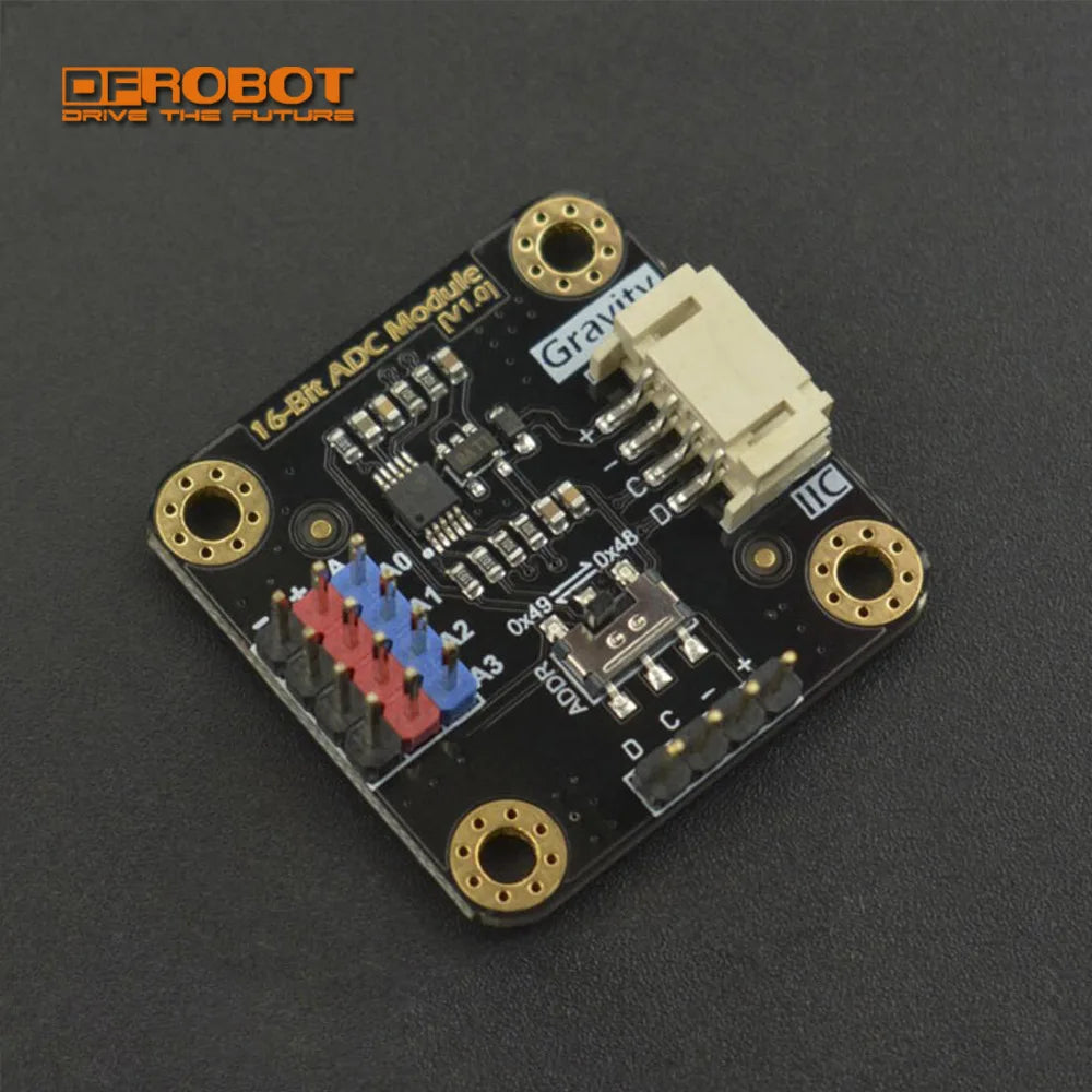 DFRobot Gravity I2C ADS1115 16-Bit ADC Analog to Digital Conversion Module 3.3~5V Supports Cascade for Arduino Raspberry Pi