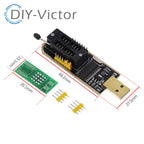 CH341 USB programmer with SOP8 SOP8 SOP Test Clip IC socket programer support many 24/25XX SPI flash EEPROM chip