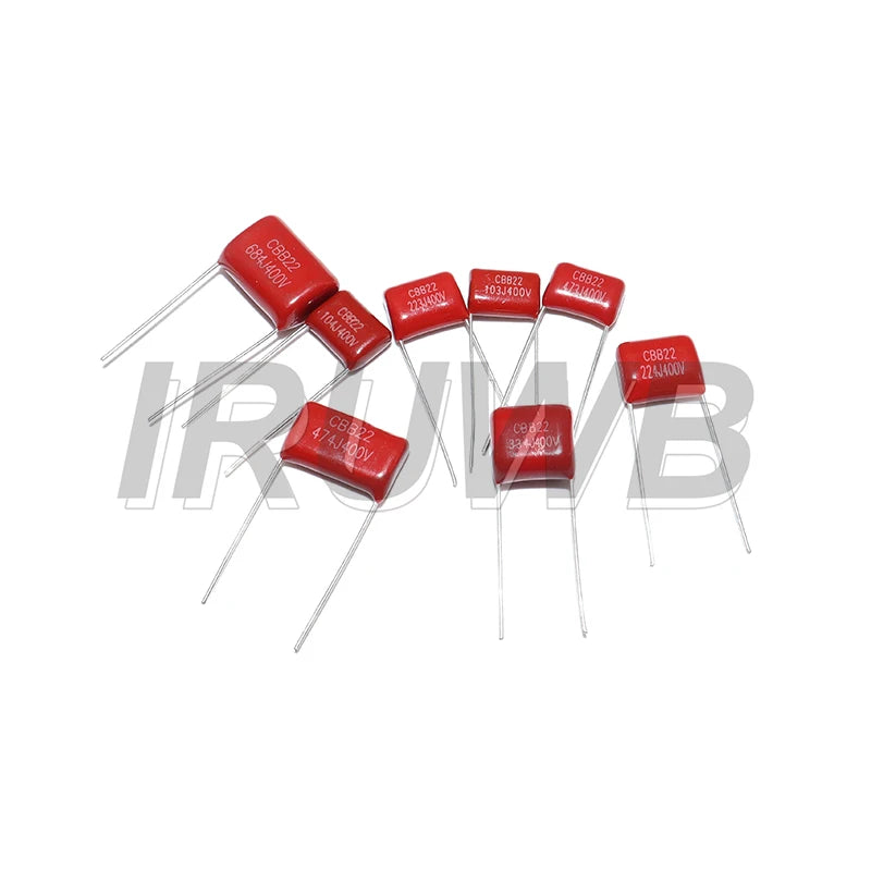 50PCS 400V 10NF-3.3UF 10values Metallized Polyester Film Capacitors KIT DIY CBB Capacitor Assortment Kit