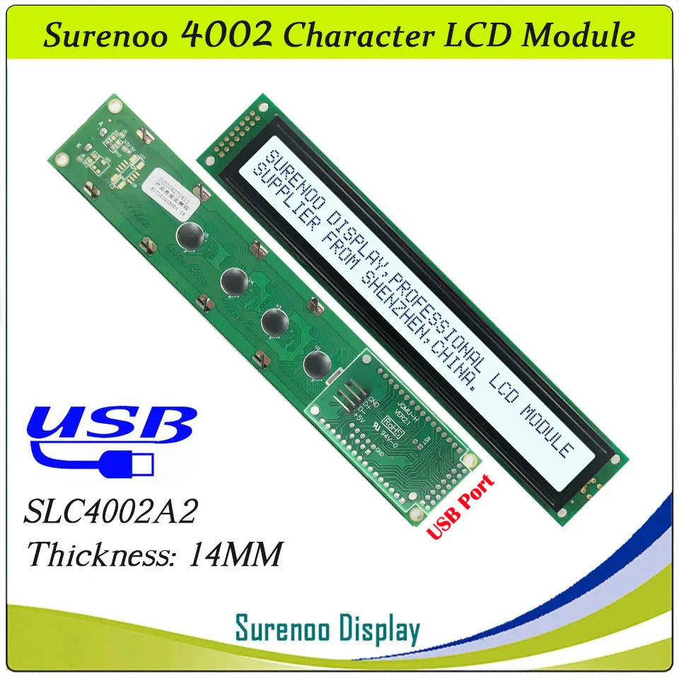 Serial IIC / I2C / TWI 4002 402 40*2 Character LCD Module Display Yellow Green Blue with Backlight for Arduino