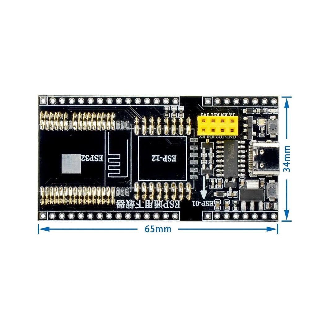 ESP8266 FOR ESP-32 FOR ESP32-Development Board Test Programmer Socket Downloader for ESP-01 ESP-12F ESP-07S ESP-12S