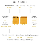 5 Pairs  XT90 XT-90 XT90H Male and Female Bullet Connector Plug for RC Lipo Battery Motor, ESC, and Charge Lead
