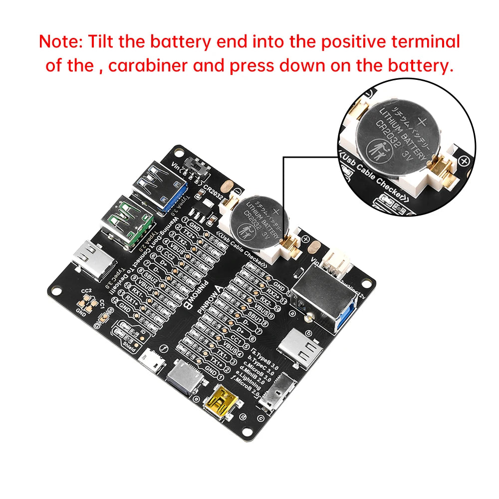 DT3 ON-OFF Data Cable Detection Board For iPhone Android Data Cable Type-C Micro Lightning Data Switching Test Board