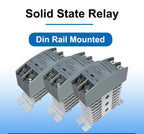 Solid State Relay 10A 25A 40A 60A 80A 100A 120A Din Rail Relay With Radiator SSR Single Phase AC-AC DC-DC