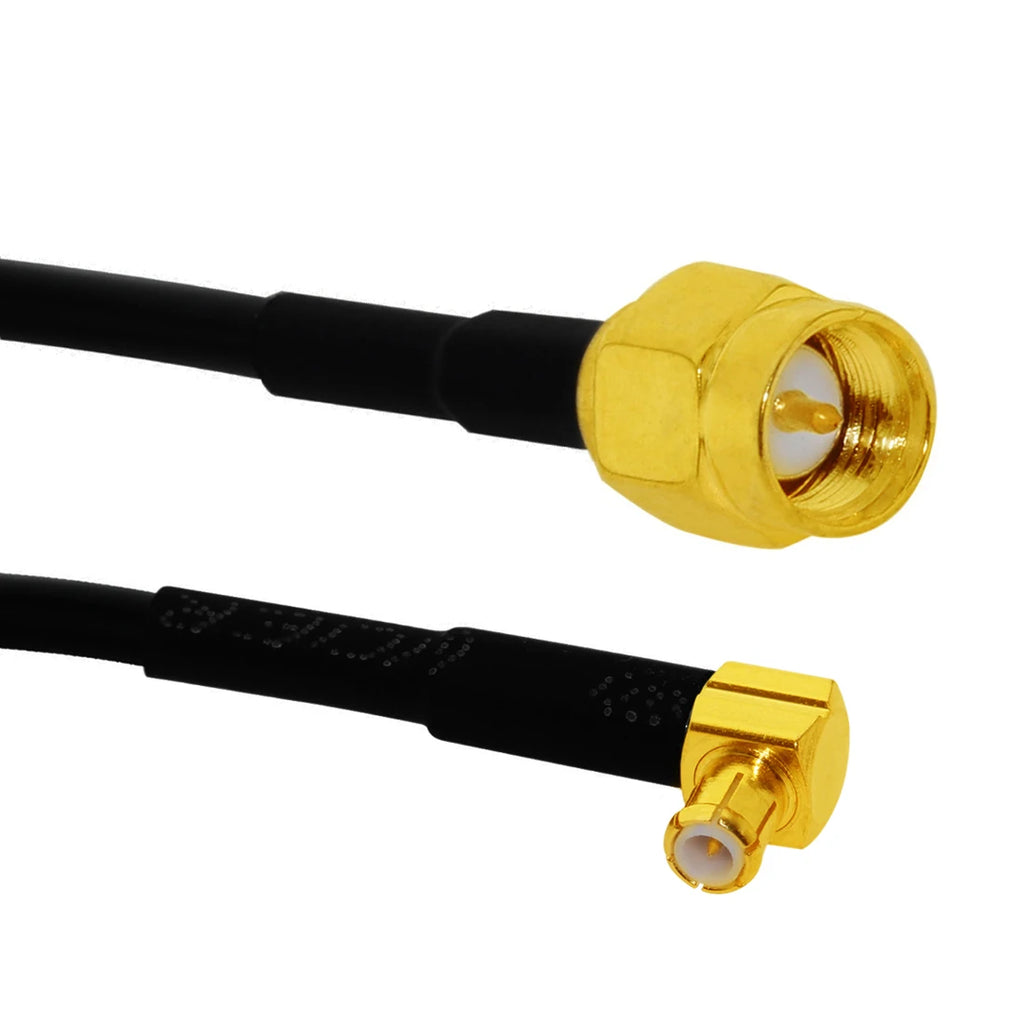 New SMA Male Female Jack  Nut  /RP SMA Switch MCX/MMCX  Male Plug Right Angle Pigtail Cable RG174 Wireless Modem Extension