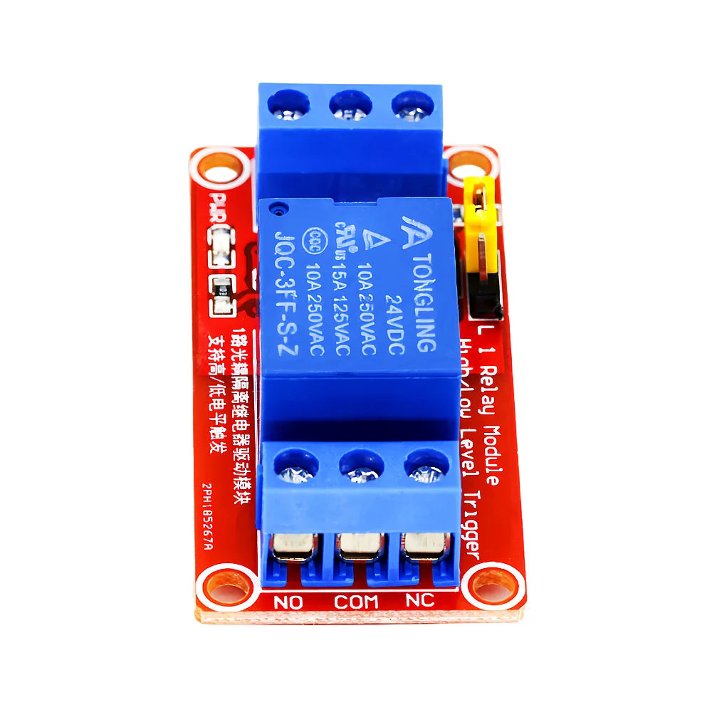 Relay Module 1 Channel 5V 12V 24V Board Shield With Optocoupler Isolation Support High and Low Level Trigger for Arduino
