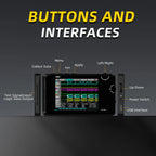 Digital Logic Analyzer LA104 USB Mini 4 Channels 100MHz Max Sampling Rate Built in 8MB Flash Storage 2.8 Inch Oscilloscope