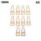 10Pcs 10/12/15/18MM Metal Adjust Buckle For Corset Leg Garter Belt Clip Hook Suspender Ends Buckles Hosiery Stocking Grips