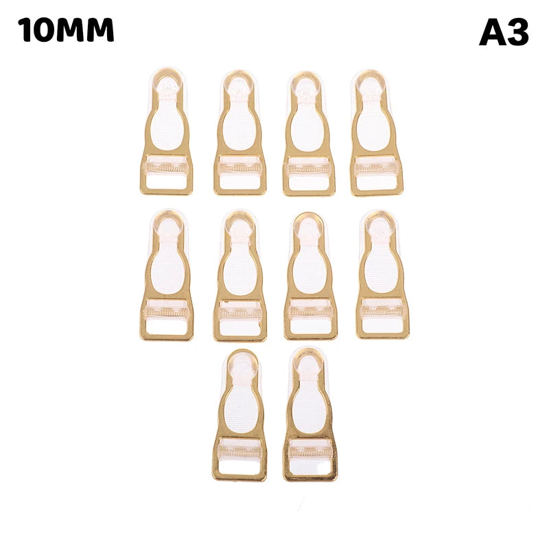 10Pcs 10/12/15/18MM Metal Adjust Buckle For Corset Leg Garter Belt Clip Hook Suspender Ends Buckles Hosiery Stocking Grips