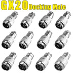 5pcs GX12 GX16 GX20 2 3 4 5 6 7 8 9 10 12 14 15 Pin Docking Aviation Plug Socket Circular Connector