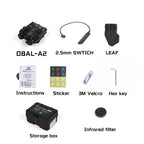 WADSN DBAL A2 Dbal-a2 Full Function Red Green Blue IR Laser Strobe Flashlight with Light Point Zero Adjustment for 20mm Rail