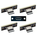 5pcs/set DIY OEM Micro-USB 5Pin Female Type-B Socket Connector Panel Mount Type with PC Board USB 2.0 Pinout