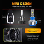 Infitary H7 H4 LED Car Headlight Canbus H11 H1 9005 9006 Headlamp 1860 Chip Vehicle Lamp HB3 HB4 Light 6500K White Bulb for Auto