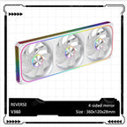V360/120 ARGB Computer Case Cooling Fan, Infinity Mirror Series/CD pattern/Hydraulic bearings Integrated cooling fan