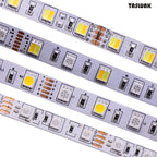 SMD 5050 RGB LED Strip Waterproof 5M 300LED DC 12V 24V CCT RGBCCT  RGBW RGBWW WHITE WARM WHITE NW Fita LED Light Strips Flexible