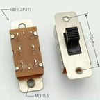10pcs SS-23F19 (2P3T) Handle Height 5/6/7/9/10MM 3Gear 6Pin Car Refrigerator Large Current Toggle Slide DIP Switch 3/6A 250/125V