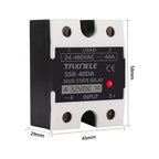 SSR 40DA SSR 25DA 10DA Solid State Relay  DC To AC 4-32VDC Input 24-480VAC Output solid state relay Industrial Single black SSR