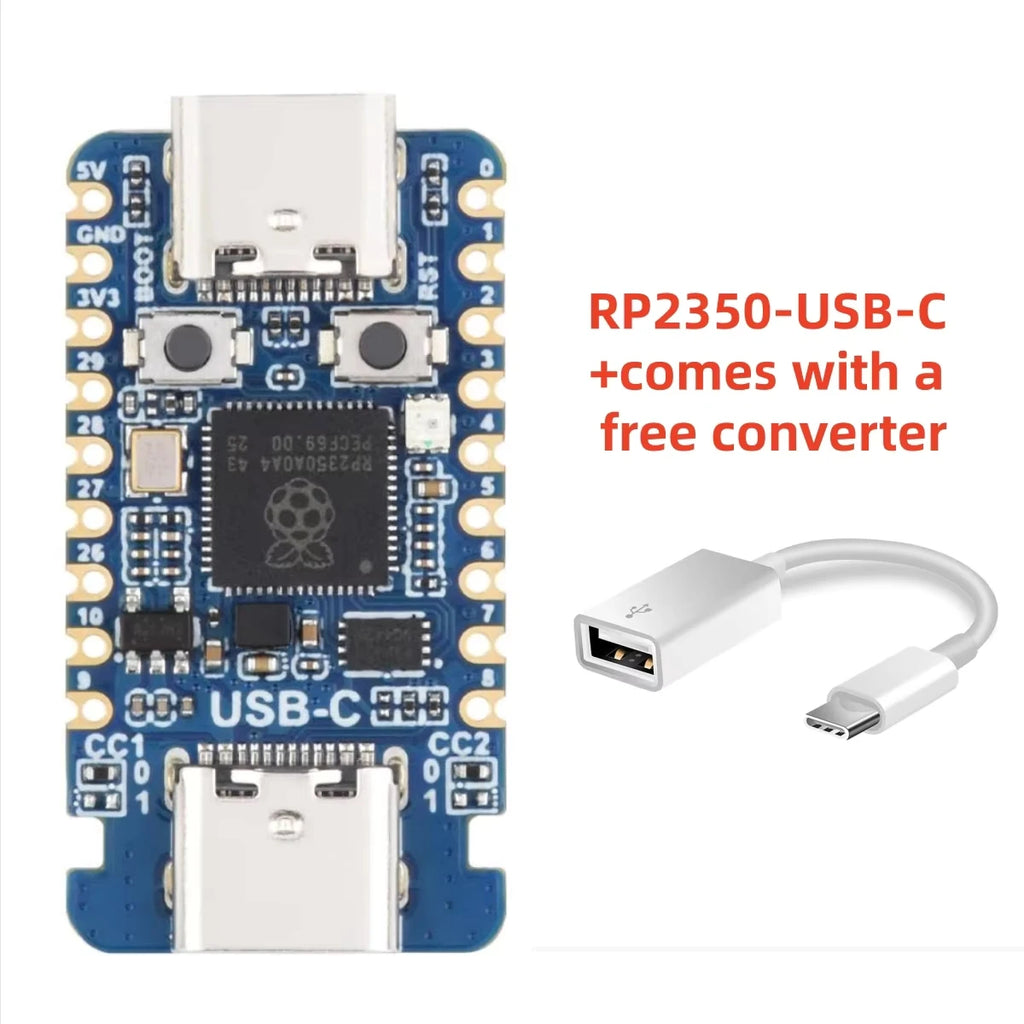 Waveshare RP2350 USB A Development Board Raspberry Pi Pico 2 USB Type-A/C 2.0/1.1 Transmission RP2350 Zero
