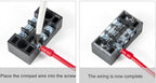 1PCS TB1506 Dual Row Barrier Screw Terminal Block Strip Wire Connector Fixed Wiring Board 600V 15A