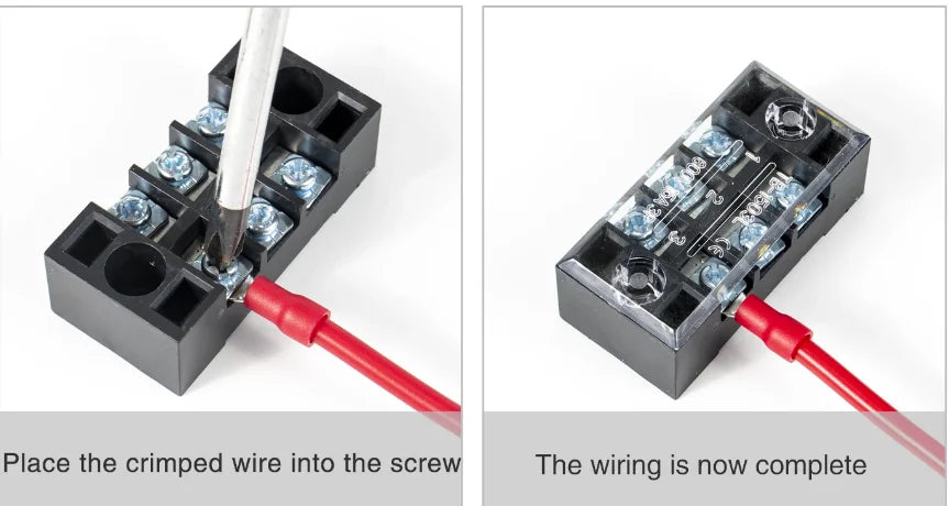 1PCS TB1506 Dual Row Barrier Screw Terminal Block Strip Wire Connector Fixed Wiring Board 600V 15A