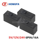 1Pcs HONGFA Relay JQX HF115F-005-1HS3AF HF115F-012-1HS3AF HF115F-024-1HS3AF 1HS3A 6Pin 16A 5V 12V 24V Power Relay