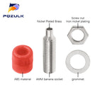10PCS 4mm Banana Socket Binding Post Nut Banana Plug Jack Electrical Connector Terminal Test Hole DIY Parts Tools
