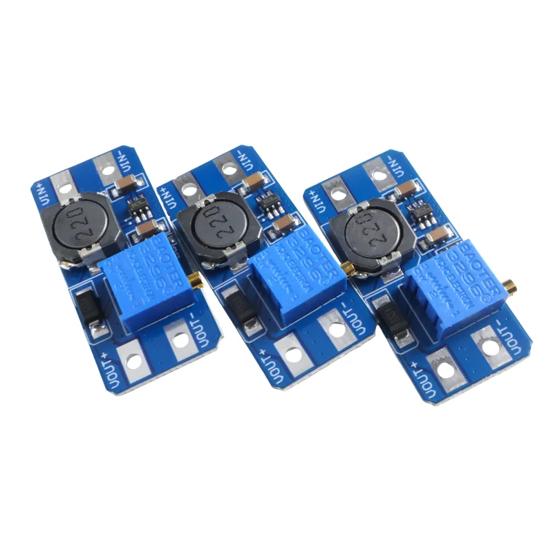 Outstanding Quality MT3608DC-DC Boost Power Module 2-24V to 5-28V Adjustable 2A High Current Efficient with Micro USB Input Port