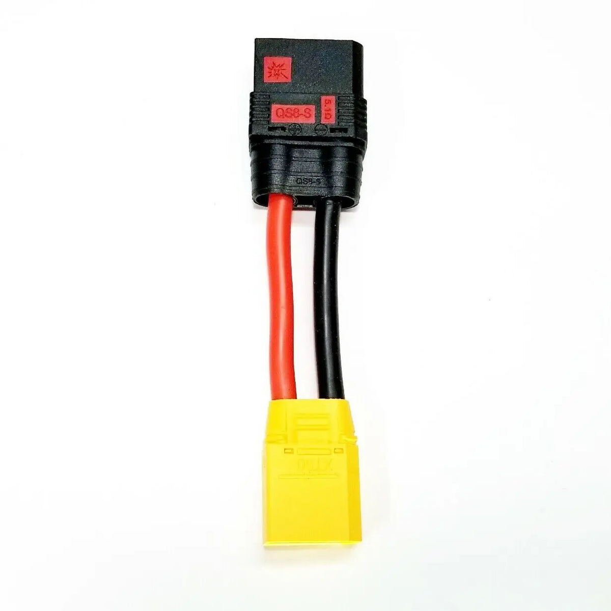 50mm 8/10/12AWG QS8-S Female To XT90 XT60 TRX EC5 Male Plug Anti-Ignition Conversion Cable Silicone Wire for RC Drone Aircraft