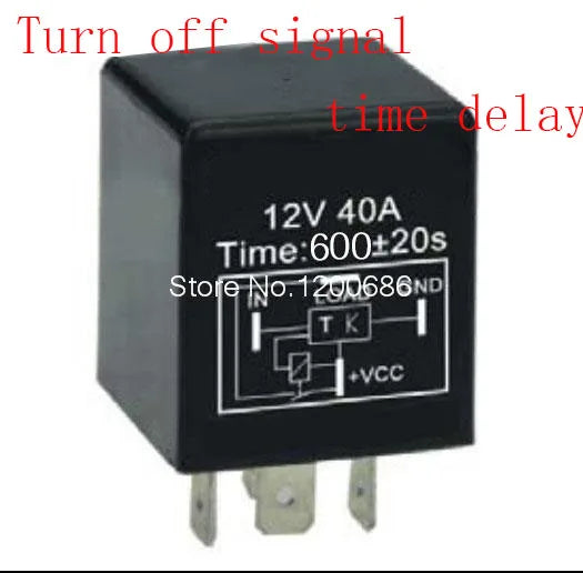 Normally ON FN YS020 30A 10 minutes delay off after switch turn off 12V Time Delay Relay SPDT 600 second delay release off relay