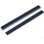 10pcs 2.0mm/2.54mm Pitch 1/2x40Pin Single/Double RowCrystal IC Socket Hole Round Male Female Pin Header Connector