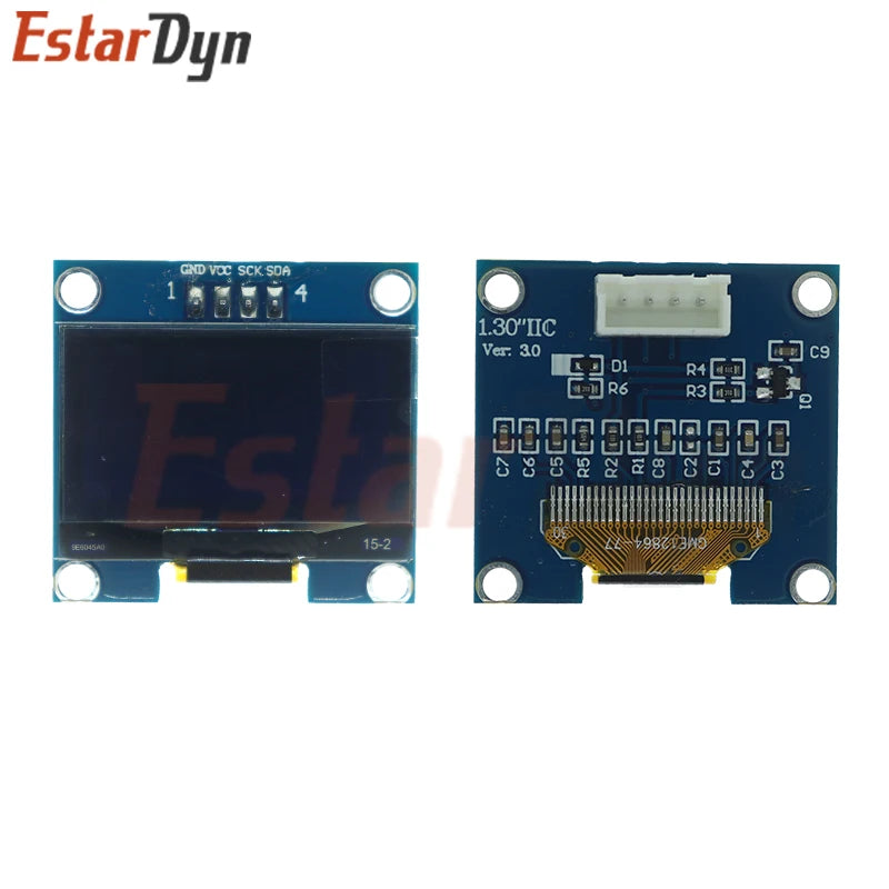 RoHS 1.3 inch OLED Module White/Blue  SPI/IIC I2C Communicate Color 128X64 1.3 inch OLED LCD LED Display Module 1.3" OLED Module