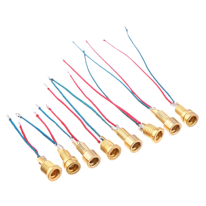 Universal MMCX Female Socket, Pure Copper Gold-Plated Connector with Soldering Wires and Built-in Threaded Nut Holder