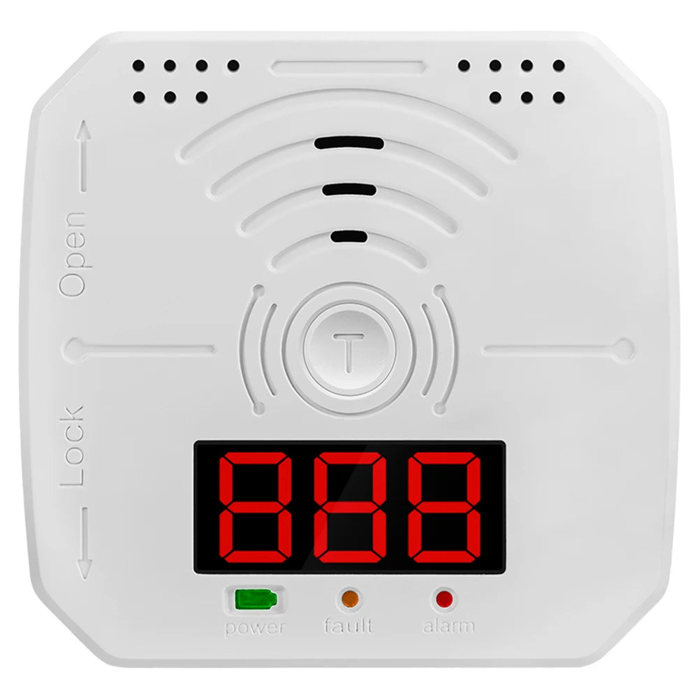 Digital CO Detector Battery Powered Mini CO Sensor Sound Light Warning CO Gas Monitor Alarm Home Safety
