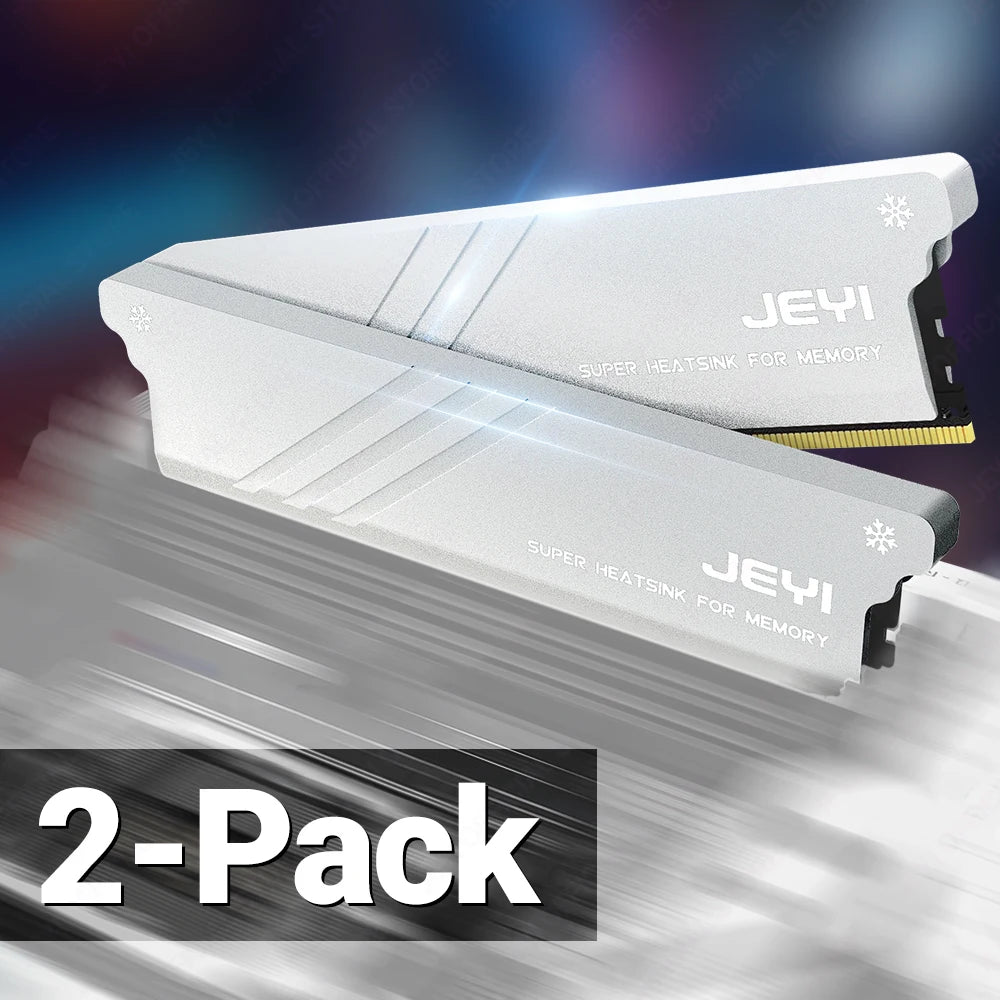JEYI RAM Heatsink Cooler with Thermal Pads for DDR2 DDR3 DDR4 DDR5 - PC Memory Cooling Kit, Desktop Computer Heat Dissipation,