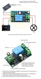 YX-804 YX-850 Power Outage Automatic Switching Battery Controller Board DC 5V 12V-48V Emergency Automatic Conversion Module