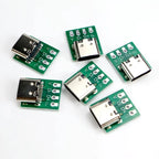 TYPE-C USB 3.1 Type-C Connector Test PCB Board Plate Adapter Socket For Data Line Wire Cable Transfer