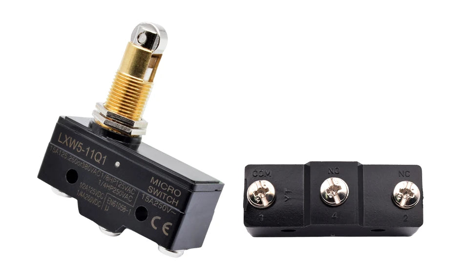 LXW5-11N1 LXW5-11G2 Z-15G LXW5 Micro Limit Travel Switch Horizontal Rotary Roller Lever Arm Hinge 3 Screw Terminal Microswitch