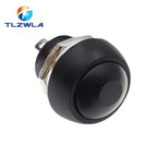 1PCS DIY Mini 12mm Momentary Waterproof Push Button Switch Horn Blue White Green Red Yellow Black 1A 250V Self-reset