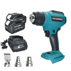 50℃ - 550℃ Portable Cordless Heat Gun Rechargeable Handheld Hot Air Gun Digital Temperature Adjustable for Makita 18V Battery
