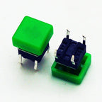10PCS 6X6X7.3mm 4PIN DIP SMT Momentary Tact Button H=8.7mm With Cap Mini Push Button