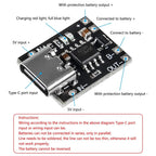 5/10PCS TP4057 1A Lithium Battery Charging Protection Board Module with Protection Type-C USB Charging Boards 3.7V 4.2V